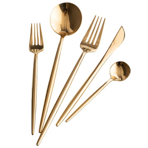 Gold cutlery